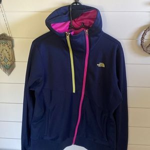 The North Face Navy Blue Zippered Hoodie.